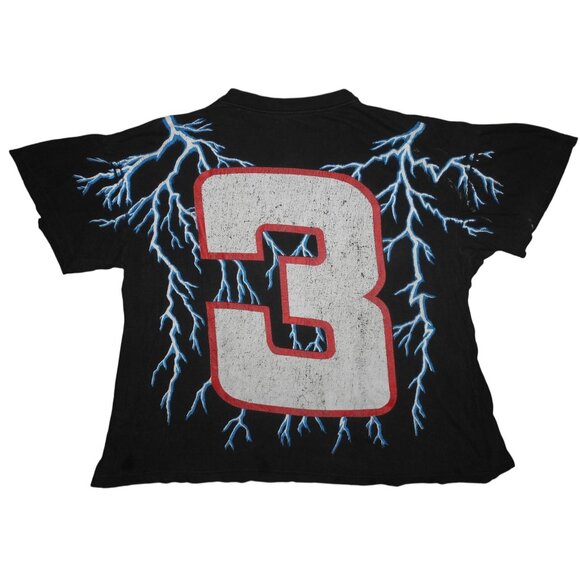 Vintage Rare NASCAR Dale Earnhardt #3 Lightning AOP Size XL Thrashed - Picture 8 of 13